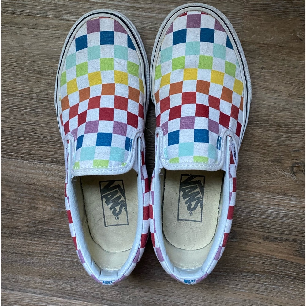 Rainbow Vans. Never worn.